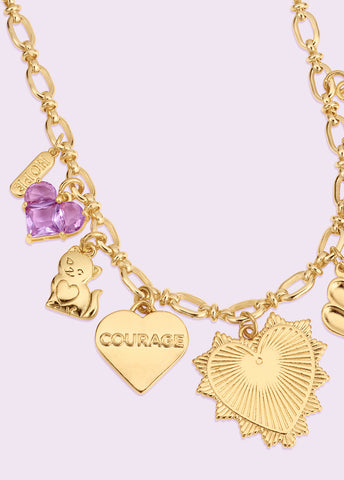 Courageous Charm Necklace & Pet Charm